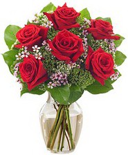 Kız arkadaşıma hediye 6 kırmızı gül  Ankara internetten çiçek siparişi 