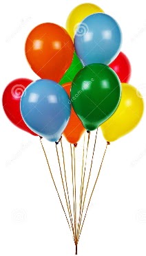 12 adet karışık renkli uçan balon siparişi