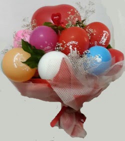 Benimle Evlenirmisin balon buketi  Ankara uluslararası çiçek gönderme 