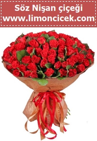 Kız isteme söz nişan çiçeği 101 gül  Ankara çiçek gönderme sitemiz güvenlidir 
