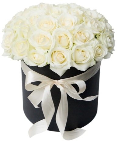 41 adet özel kutuda beyaz gül  Ankara çiçek satışı  süper görüntü